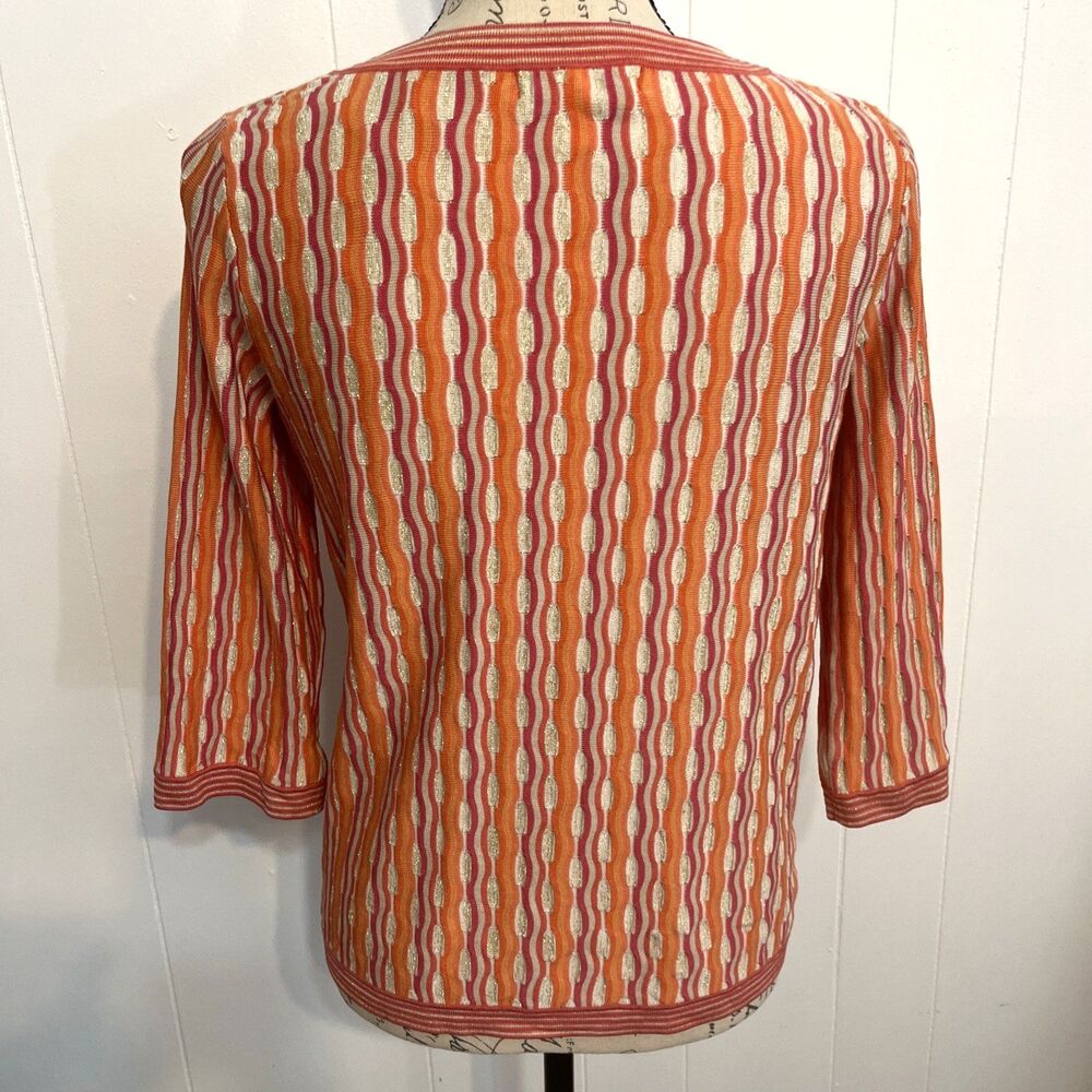 Sigrid Olsen Cardigan Button Front Size Medium Si… - image 4